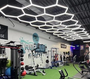 8*16 piedi personalizzabili garage esagono led decorazione da parete luci 6500k a nido d'ape auto con dettagli di luce a led - Product Image 3