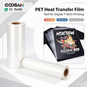 ม้วนฟิล์ม DTF สำหรับเสื้อผ้าไวนิล A4 A3รีดด้วยความร้อนแบบนิ่มขนาด33ซม. 75U 60ซม. x 100ม. - Product Image 1