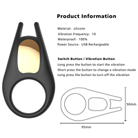 Frauen Sexspielzeug Penisring Vibrator Penisring - Stimulator Sexprodukte für Männer Penisring