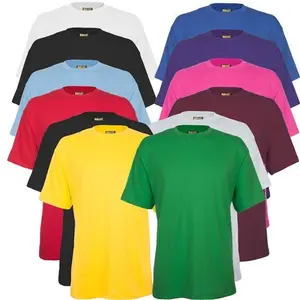 Camiseta de algodão de pescoço redondo, camiseta com tela personalizada, estampada com logo, promocional, certificada de algodão orgânico, 100%