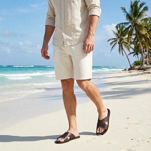 Sandales pour hommes antidérapantes, taille EUR 40-<span class=keywords><strong>47</strong></span>, design minimaliste, semelle flexible, confortables, décontractées, pour les vacances, les voyages quotidiens, les activités de plein air. - Product Image 4