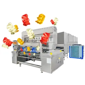 New design full automatic engineer available install free soft gummy jelly gummy bears candy making machine small