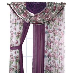 Mới Bán Buôn Tùy Chỉnh Cổ Điển Floral <span class=keywords><strong>Country</strong></span> Thiết Kế Rèm Cửa Sổ Cho Phòng Khách - Product Image 2