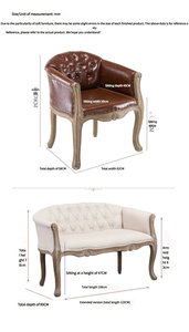 Asiento tapizado <span class=keywords><strong>de</strong></span> tela <span class=keywords><strong>de</strong></span> estilo rural americano caliente 2025, sillón <span class=keywords><strong>de</strong></span> madera para sala <span class=keywords><strong>de</strong></span> estar, uso <span class=keywords><strong>de</strong></span> sillón <span class=keywords><strong>de</strong></span> un solo asiento - Product Image 6