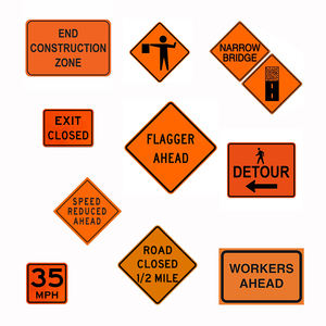 Şekil özelleştirilmiş Avenue yol dikkat yayalar işareti yol kapalı ilerideki işçiler yansıtıcı dikkat işareti Signages önde - Product Image 2