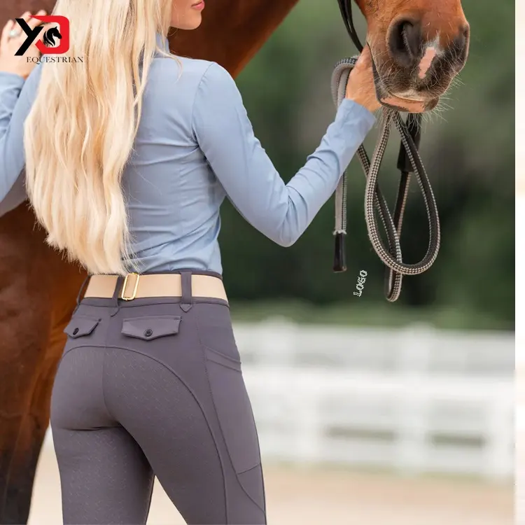 Buy The Mane Range Horse Riding Pants for Women  Equestrian Breeches   Silicon Seat Riding Tights Navy Blue at Amazonin