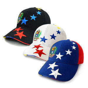 Gorra de Béisbol Promocional Personalizada con Logotipo de Equipo Deportivo, Bordado 3D de 7 Estrellas, Venezuela, Siete Estrellas, Azul, Amarillo, Rojo - Product Image 2
