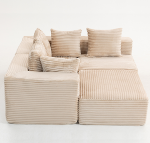 Canapé convertible en forme de L compressible, design Magic Cube, pour appartement et hôtel - Product Image 4