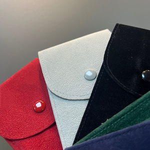 Pochette en velours pour montres et bijoux, vente en gros d'usine, plusieurs couleurs disponibles, sac de rangement portable anti-rayures pour montres - Product Image 6