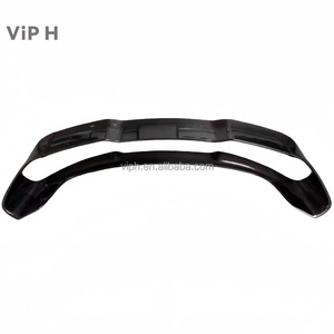 Décoration en fibre de carbone pour <span class=keywords><strong>pare</strong></span>-chocs avant/arrière Viph Romeo Giulia, installation par vis, ajustement universel, <span class=keywords><strong>peinture</strong></span> noire - Product Image 2