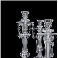 Ensemble de porte-bougies de luxe, chandelier orné pour centre de table de mariage, banquet, événement, fête, décoration