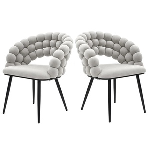 Silla de Ocio Moderna Tapizada en Terciopelo de Lujo con Patas de Metal para el Hogar, Oficina, Sala de Estar, Dormitorio y Comedor - Product Image 2