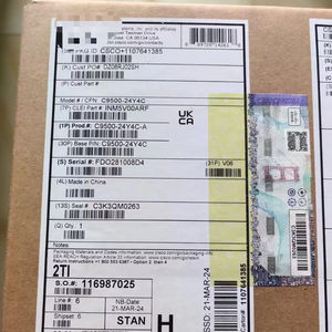 Nouveaux commutateurs d'origine <span class=keywords><strong>C9500</strong></span>-<span class=keywords><strong>24Y4C</strong></span>-<span class=keywords><strong>E</strong></span> série <span class=keywords><strong>C9500</strong></span> avec <span class=keywords><strong>C9500</strong></span>-<span class=keywords><strong>24Y4C</strong></span>-A de liaisons montantes 24X1/10/25G + 4X40/100G - Product Image 1