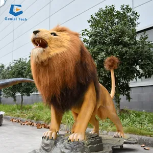 CCAA16 Factory Handmade Animatronic Lion model simulation artificial animal lion for park