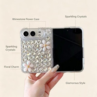Casing Ponsel Mewah Berkilau Berlian Pelindung Penuh untuk iPhone 18 Duo Pro Max Plus