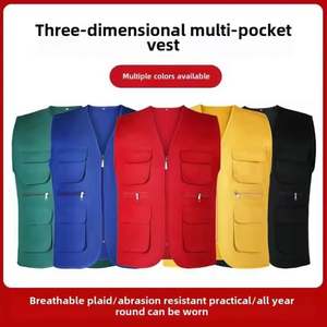 <span class=keywords><strong>Chaleco</strong></span> Multibolsillos Personalizado con Logotipo, <span class=keywords><strong>Chaleco</strong></span> de Pescador para Pesca, Senderismo, Periodismo, Fotografía, Camping, Safari - Product Image 6