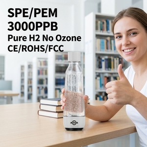 ขวดน้ำ OEM ODM ขนาด 450 มล. เทคโนโลยี SPE 3000PPB แบบพกพา โรงงานจัดหาแบบครบวงจร เทคโนโลยี SPE/PEM ผลิต P - Product Image 3