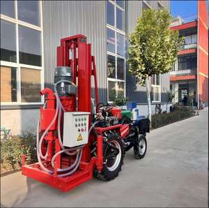 Pompes à eau mobiles sur roues faciles à utiliser de 50m à 200m, montées sur tracteur, petites plateformes de forage de puits d'eau - Product Image 1
