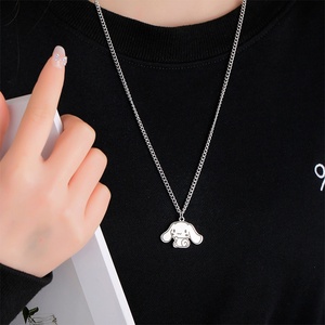 Collana con Ciondolo a Forma di Cane Cinnamon, Carina, Alla Moda, Versatile, con Orecchie Grandi, Regalo di San Valentino - Product Image 3