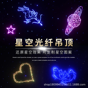 Starry Sky <b>Ceiling</b> <b>Light</b> Led Fiber Optic Recessed Remote Control For Bedroom Living Room <b>Bar</b> Restaurant Club - Product Image 3