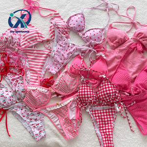 Set Mini Bikini <span class=keywords><strong>da</strong></span> Donna di Tendenza 2024, Costume <span class=keywords><strong>da</strong></span> <span class=keywords><strong>Bagno</strong></span> OEM Personalizzato con Logo del Marchio, Alla Moda e Carino - Product Image 1