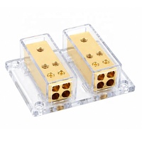 Bloc de distribution 8 voies 4 entrées / 8 sorties, répartiteur de puissance pour amplificateur audio de voiture, bloc de connexion à la masse