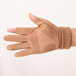 Ski <b>Gloves</b> Unisex Gray Touchscreen Compatible <b>Warm</b> Windproof Fleece Lining Hebei Origin - Product Image 3