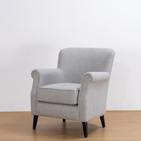 Fauteuil de salon extérieur haut de gamme résistant aux intempéries, élégant et moderne, pour salon, hôtel, confortable, canapé modulaire en tissu