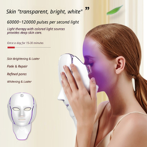 Masque facial détachable à <span class=keywords><strong>lumière</strong></span> <span class=keywords><strong>pulsée</strong></span> pour le traitement de l'acné, blanchiment, réparation, masseur électronique pour le soin de la peau - Product Image 5