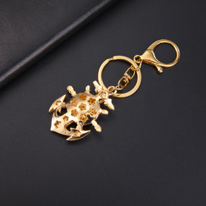 Llavero al por mayor con ancla de barco de diamantes de imitación, colgante de cristal con forma de ojo de <span class=keywords><strong>diablo</strong></span>, accesorios de regalo - Product Image 3