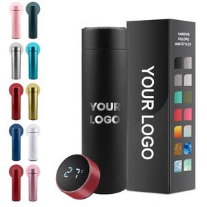 Thermos en acier inoxydable personnalisé pour le bureau, la maison, avec affichage numérique et haut-parleur - Product Image 1
