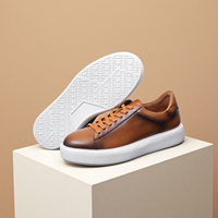Chaussures de marche décontractées classiques pour hommes 2025, en cuir de veau véritable, baskets pour garçons, chaussures de skate, grande taille, personnalisation, usine de conception
