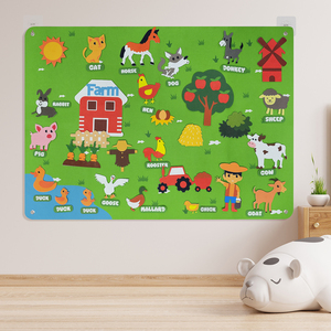 Nouveau design de livre d'activités sensorielles, jouet éducatif précoce pour développer les capacités motrices, tableau d'activités en feutre 83*115cm pour les enfants de 1 à 6 ans, unisexe - Product Image 6