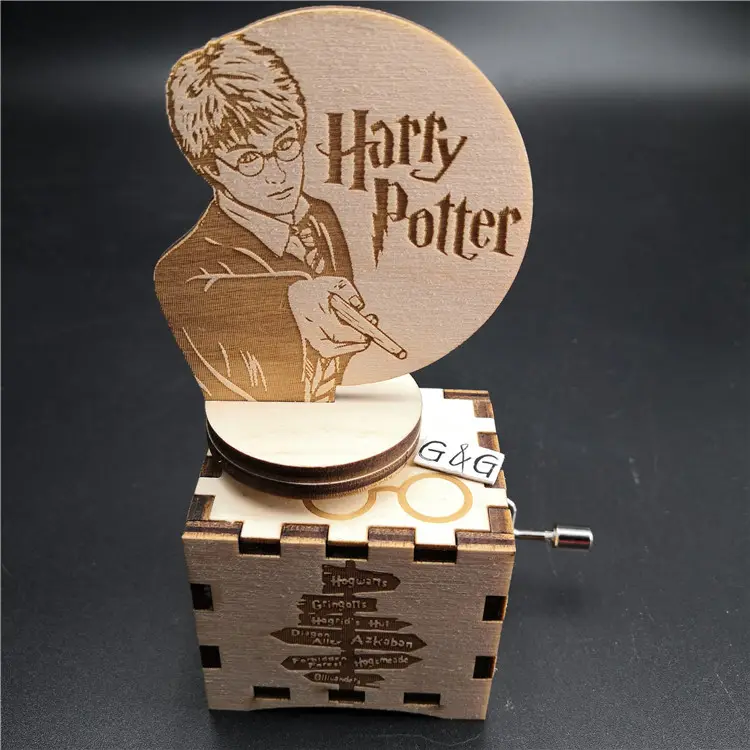 กล่องดนตรีแฮร์รี่พอตเตอร์หมุนดีไซน์ใหม่