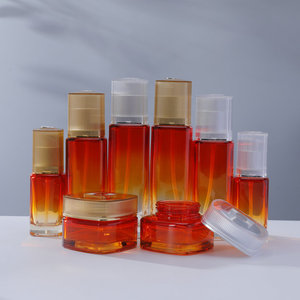 Oreya cosmétiques bouteilles en verre motif vertical forme carrée pour Essence soins de la peau émulsion faux cils bouteilles en verre vides - Product Image 2