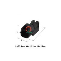 Connecteur auto femelle 2 broches Dj7025a-1.2-21 sonde radar de recul étanche pour capteur de stationnement Connecteur Pigtail 7283-8720-30