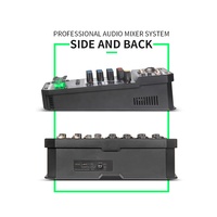 Debra X4 4-Channel Mini dijital DJ ses mikseri Fader BT4.2 16DSP yankı etkisi 48V PC kayıt bandı karıştırma Mini amplifikatör