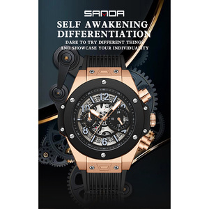 Ultra-Thin <b>Sandblasted</b> Alloy Men's Quartz Watch Waterproof Luxury Daily Wristwatch with Calendar Business Style - Product Image 6