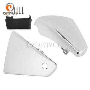 Precio al por mayor, piezas de motocicleta, cubierta de carenado lateral de batería cromada apta para <span class=keywords><strong>Kawasaki</strong></span> <span class=keywords><strong>Vulcan</strong></span> <span class=keywords><strong>900</strong></span> VN900 Classic <span class=keywords><strong>Custom</strong></span> 2006-2020 - Product Image 2