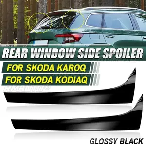 Par de Alerones Laterales Negros Brillantes para Ventana Trasera Vertical para Skoda Karoq, Repuestos para Automóviles Skoda KODIAQ, Alerones y Alas - Product Image 1