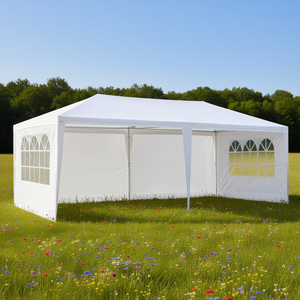 Carpa Blanca para Bodas y Fiestas de 3 x 6 m, Cuatro Lados Impermeables, Tubos en Espiral, Estructura de Aleación de Aluminio, Uso en Exteriores - Product Image 2