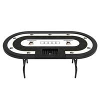 Tables de poker portables personnalisées YH Petite table de poker moderne noire Table Texas multi-jeux