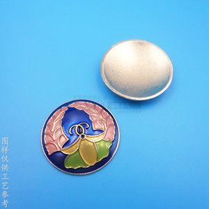 Custom Alloy Metal Decorative <b>Sign</b> 20mm Zinc Alloy <b>Enamel</b> Finish For Decoration - Product Image 1