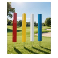 Vastup GBB88 Marqueur de parcours de golf et piquet de danger en plastique ABS carré 40x40x820mm