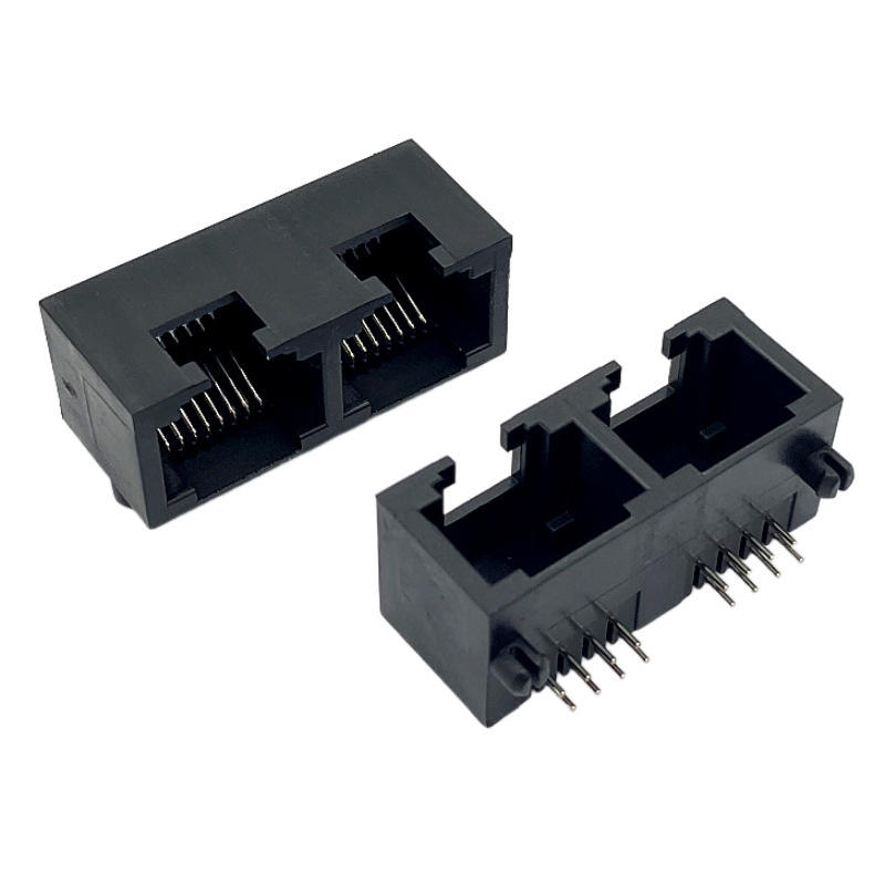 Noir RJ45 MINI 1X2
