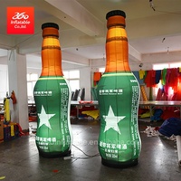Bouteilles de bière et de vin gonflables publicitaires personnalisées à 360 degrés pour des fins marketing, bouteille de bière gonflable pour la promotion
