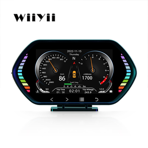 Wiiyui 2023 OBD2 GPS <span class=keywords><strong>LCD</strong></span> Công cụ Chẩn đoán với HUD đo nhiệt độ nước cho xe ô tô F12 xe OBD2 đo - Product Image 1
