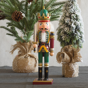 Thủ Công Bằng Gỗ Giáng Sinh Đảng Trang Trí Sơn Bằng Gỗ <span class=keywords><strong>Nutcracker</strong></span> Bóng Hình Dạng Xmas Thủ Công Mỹ Nghệ Giáng Sinh Đồ Chơi Trang Trí - Product Image 4