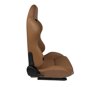 DOS 맞춤형 로고 유니버설 리클라이너블 브라운 PVC 보트 레이싱 시트 클래식 레이싱 시트 - Product Image 4