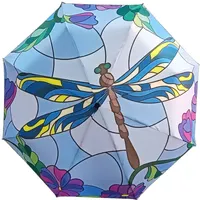 Dragonfly Animal Digital Printed Automatic Umbrella